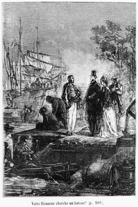 Votre Honneur cherche-t-il un bateau, illustration de 