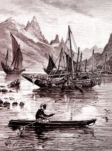 La mer Rouge (côté Égypte) - Hippolyte Leon Benett