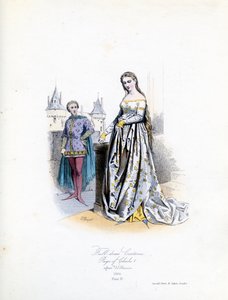 Noble femme en grande tenue - Hippolyte Louis and Polydore Pauquet