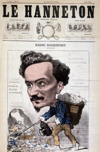 Caricature par Henri Rochefort (1831-1913), journaliste, écrivain et homme politique français. Dans Le Hanneton, 4 juin