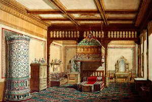 Chambre dans le palais du grand-duc Vladimir Alexandrovitch à Saint-Pétersbourg - Hippolyte Monighetti