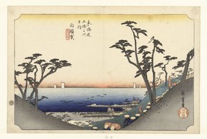 Shirasuka, descente de la montagne (série Les 53 stations du Tokaido)