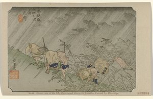 Shono (La Tôkaidô de Hiroshige) - Hiroshige (I) , Utagawa