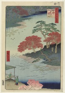 Terrains du temple du sanctuaire Akiba à Ukiji - Hiroshige (I) , Utagawa
