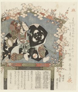 Votif avec un portrait de Bandô Mitsugorô III - Hiroshige (I) , Utagawa