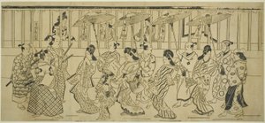 Parade de courtisanes - Hishikawa Moronobu