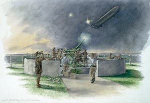 Batterie de Lodge Hill, Chatham, Kent, Première Guerre mondiale
