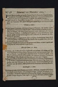 Gazzetta di Mantova - le plus ancien journal italien, 1665 - Historic Object