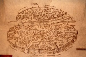 La carte de Novgorod, 17ème siècle