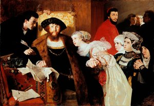 Le roi Christian II de Danemark signe la condamnation à mort de Torben Oxe - Hjalmer Eilif Emanuel Peterssen