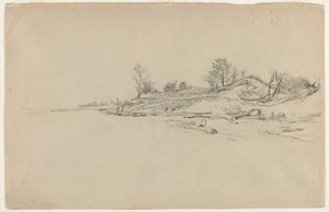 Dunes de sable, lac Ontario, c. 1874 - Homer Dodge Martin