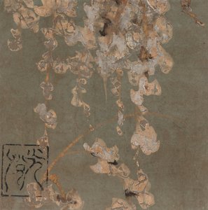 Fleurs de glycine, période Edo, début du XVIIe siècle - Hon