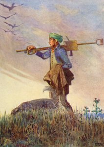 Le paysan fatigué de son labeur s