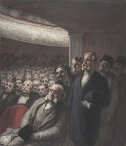 Un Public de Théâtre - Honoré Daumier