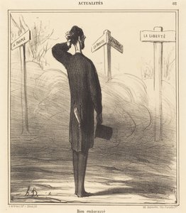 À droite ou à gauche? - Honoré Daumier