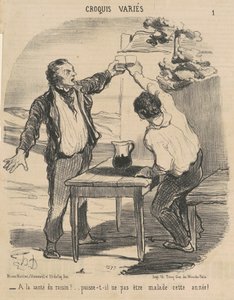 À la santé du raisin - Honoré Daumier