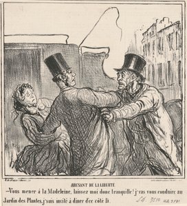 Abusant de la liberté - Honoré Daumier