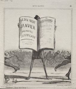 Actualités No. 41: Électeurs, dans mes bras !..., 1869 - Honoré Daumier