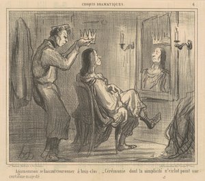 Agamemnon se faisant couronner à huis-clos - Honoré Daumier