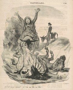 Ah! Ciel maman maman... Ah! Dieu ma fille - Honoré Daumier