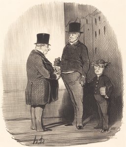 Ah ! vous êtes fort en vers latins, jeune homme... - Honoré Daumier