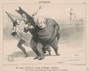 Air connu: Oh! Richard, Oh! Mon roi - Honoré Daumier