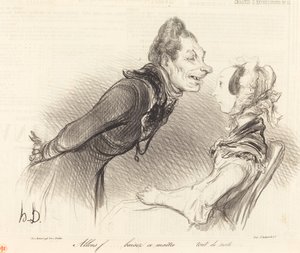 Allons... baisez ce maître... tout de suite... - Honoré Daumier