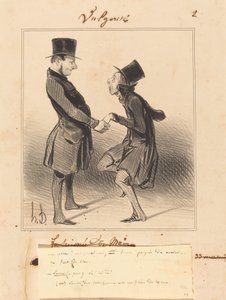 Allons! mon jeune ami, une bonne poignée... - Honoré Daumier