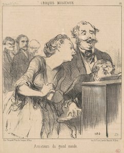 Amateurs du grand monde - Honoré Daumier