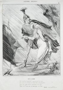 Histoire ancienne, planche 15 : Énée et Didon, 1842