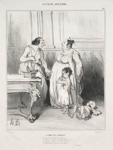 Histoire ancienne, planche 46 : La mère des Gracques, 1842