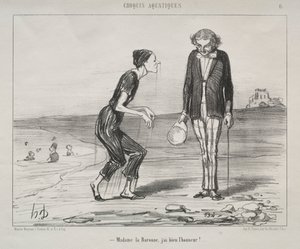 Esquisses aquatiques, planche 8 : Madame la Baronne, c