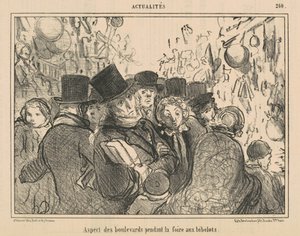 Aspect des boulevards pendant la foire aux bibelots - Honoré Daumier