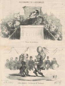 Assaut de la tribune - Honoré Daumier