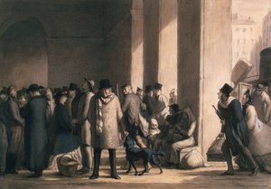 À la gare Saint-Lazare, années 1860 - Honoré Daumier