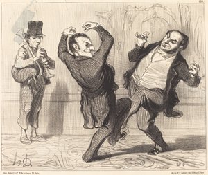 Attachés par leur grandeur au rivage de la Seine... - Honoré Daumier