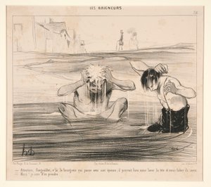 Attention, Gargouillet, v - Honoré Daumier