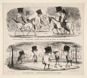 Au Bois de Boulogne - Honoré Daumier