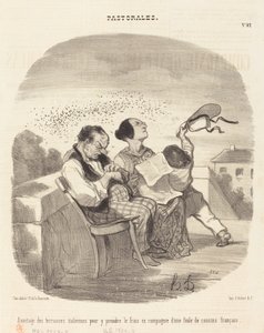 Avantages des terrasses italiennes... - Honoré Daumier