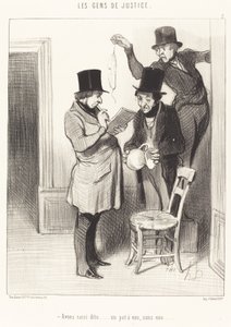 Avons saisi dito... un pot à eau, sans eau - Honoré Daumier