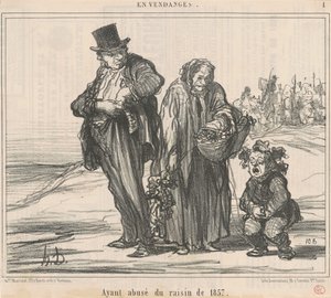 Ayant abusé du raisin de 1857 - Honoré Daumier