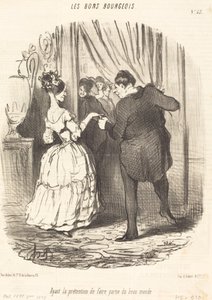 Ayant la prétention de faire partie du beau monde - Honoré Daumier