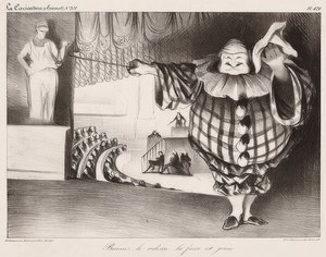 Baissez le Rideau, La Farce est Jouée. 1834 - Honoré Daumier