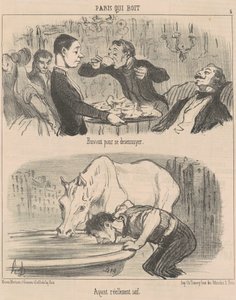 Bavant pour se désennuyer - Honoré Daumier