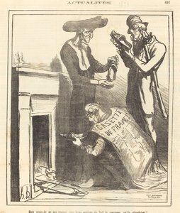 Bien vexés de ne pas trouver... la couronne... - Honoré Daumier