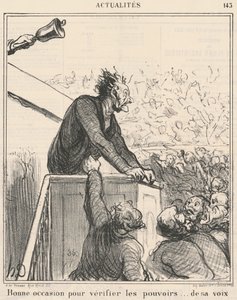 Bonne occasion pour vérifier... - Honoré Daumier