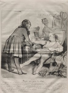 Caricaturana, planche 72 : Recette pour guérir la colique - Honoré Daumier