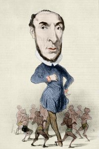 Caricature de Victor Schoelcher (1804-1893) et de l