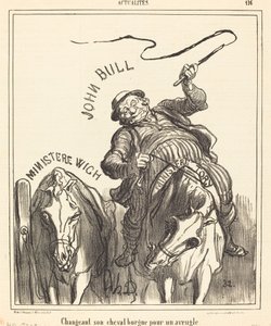 Changeant son cheval borgne pour un aveugle - Honoré Daumier