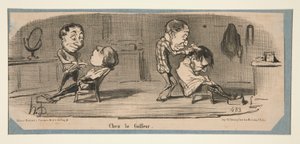 Chez le Tailleur, Chez le Coiffeur, dans Charivari, 3, 16 et 19 février 1853